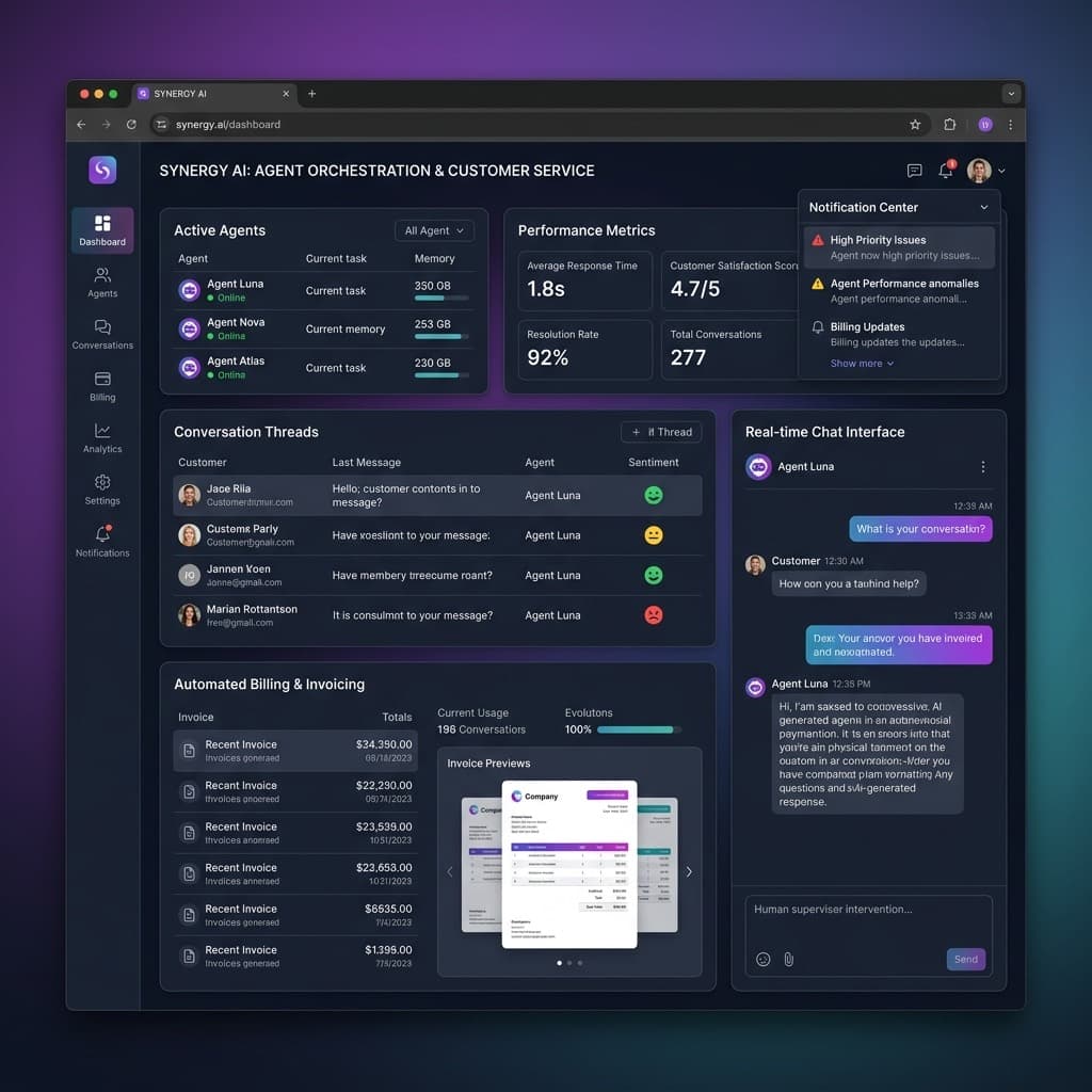 Muestra de estudio: orquestación de agentes para inteligencia artificial aplicada