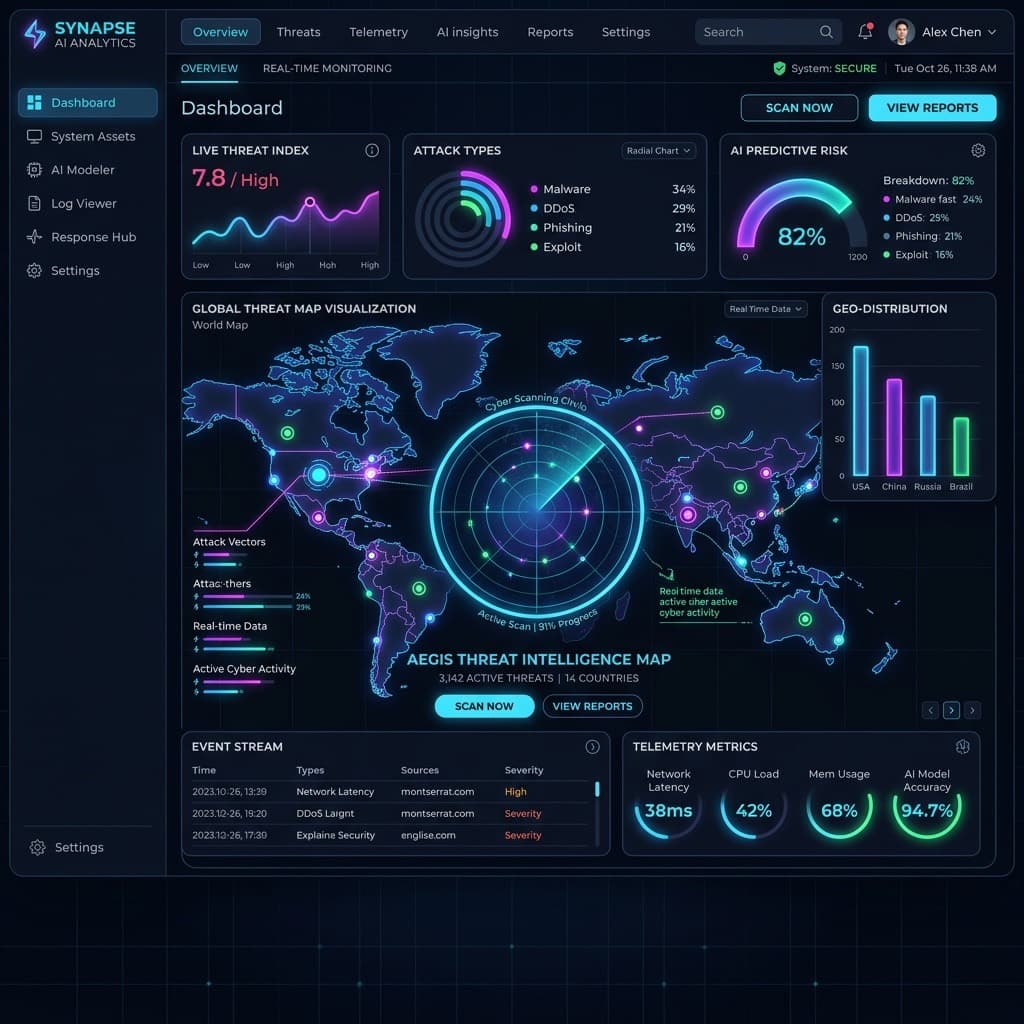 Muestra de estudio: centro de análisis con ia para inteligencia de datos