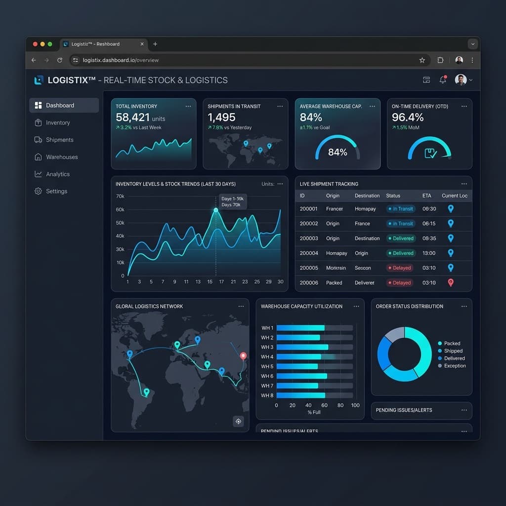 Muestra de estudio: control de stock y envíos para aplicación dedicada