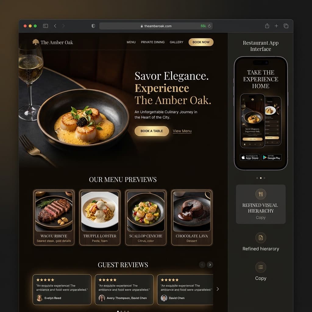 Muestra de estudio: restaurante con reserva directa para hostelería
