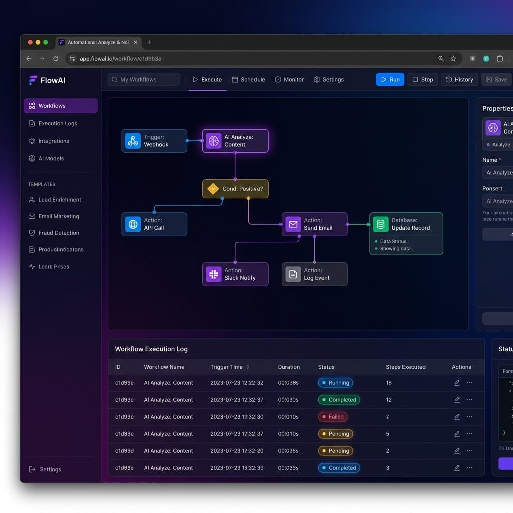 Muestra de estudio: constructor de flujos para automatización de procesos